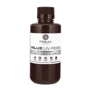 PrimaCreator Value UV / DLP Resin - 500 ml - Chromatic Silver